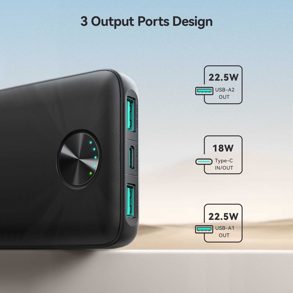 Sạc dự phòng Joyroom PBF15 sạc nhanh 22.5W Digital Display Fast Charging Power Bank dùng cho điện thoại iPhone, Samsung