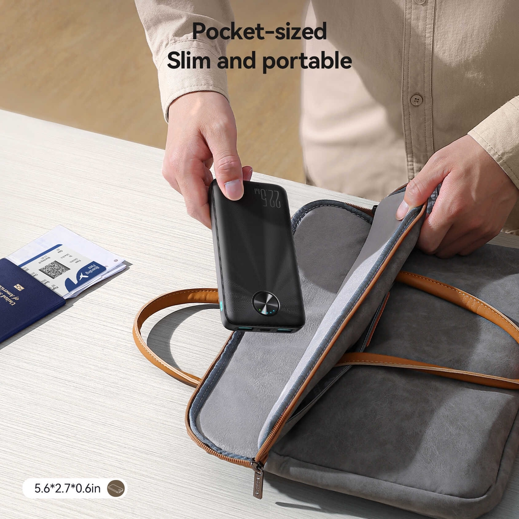 Sạc dự phòng Joyroom PBF15 sạc nhanh 22.5W Digital Display Fast Charging Power Bank dùng cho điện thoại iPhone, Samsung