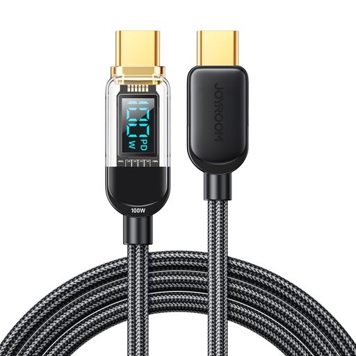 Cáp sạc Joyroom S CL020A4 20W Type-C to Lightning Digital Display Fast Charging Data Cable 1.2m-Black