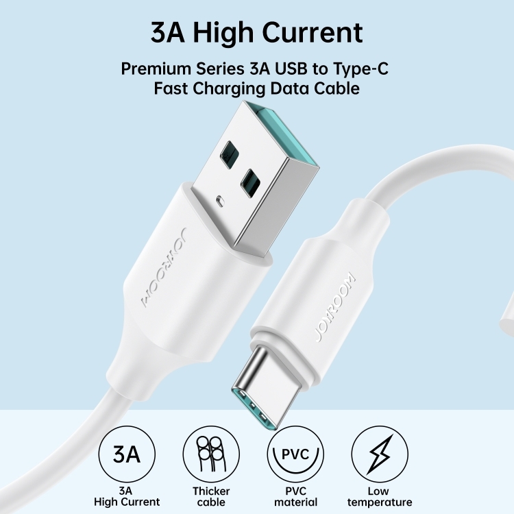 Cáp sạc Joyroom S-UC027A9 3A USB C Fast Charging Data Cable
