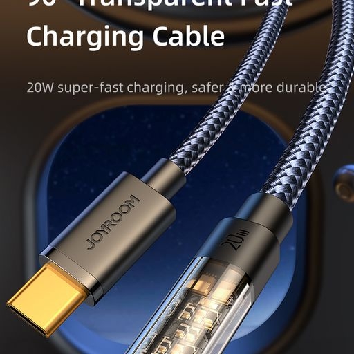 Cáp sạc nhanh Joyroom S-CL020A6 20W Type C to Lightning Right Angle Fast Charging Data Cable