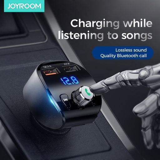 Tẩu sạc ô tô Joyroom hỗ trợ phát nhạc qua Bluetooth CL02 Shadow Wireless MP3 player dùng cho xe hơi