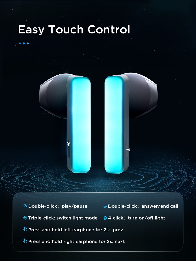 Tai nghe bluetooth không dây IceLens Joyroom TC1 True Wireless Earbuds with LED Lights