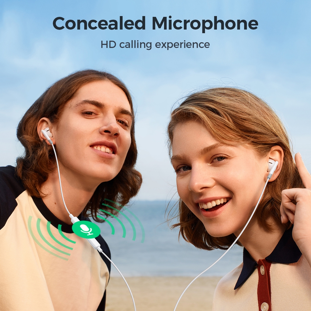 Tai nghe iPhone có dây Joyroom EW01 cổng 3.5mm Earbuds kiểu dáng Airpod dùng cho điện thoại, laptop, máy tính