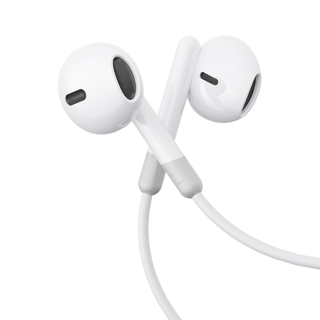 Tai nghe iPhone có dây Joyroom EW01 cổng 3.5mm Earbuds kiểu dáng Airpod dùng cho điện thoại, laptop, máy tính