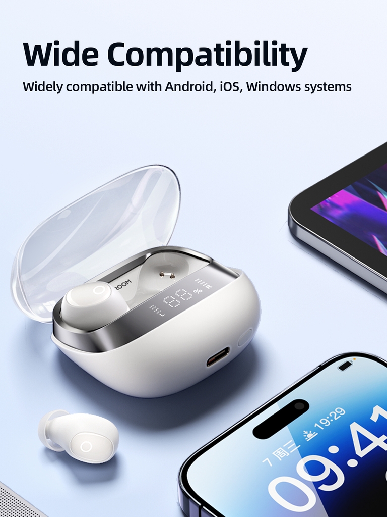 Tai nghe không dây bluetooth Joyroom Jdots Series DB2 True Wireless Earbuds có màn hình hiển thị dung lượng pin  dùng cho điện thoại, laptop, máy tính