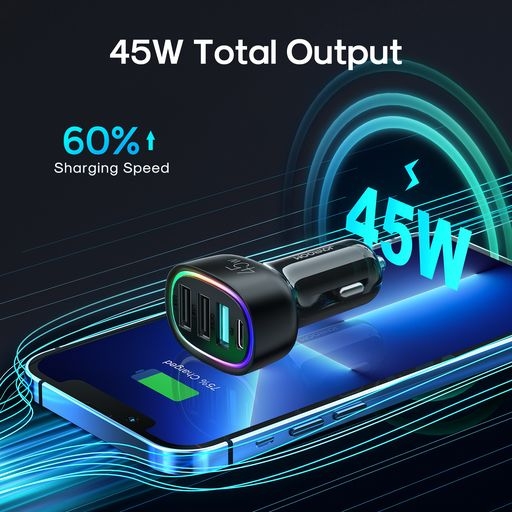 Tẩu sạc nhanh Joyroom CL09 45W 4 cổng sạc 2PD+2USB Car Charger