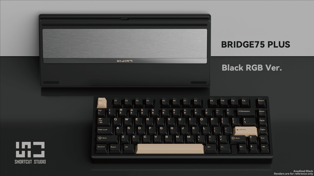 Bridge75 - Bàn phím cơ nhôm gaming 3 mode