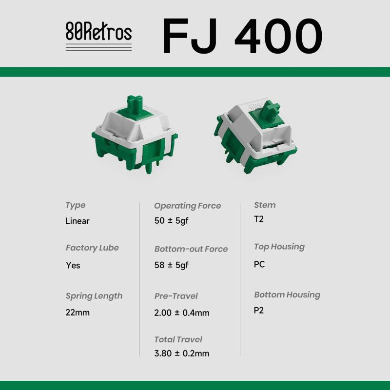 80Retros x HMX Film switch - FJ400 / KD200 / Game 1989 / Joker / Xmas