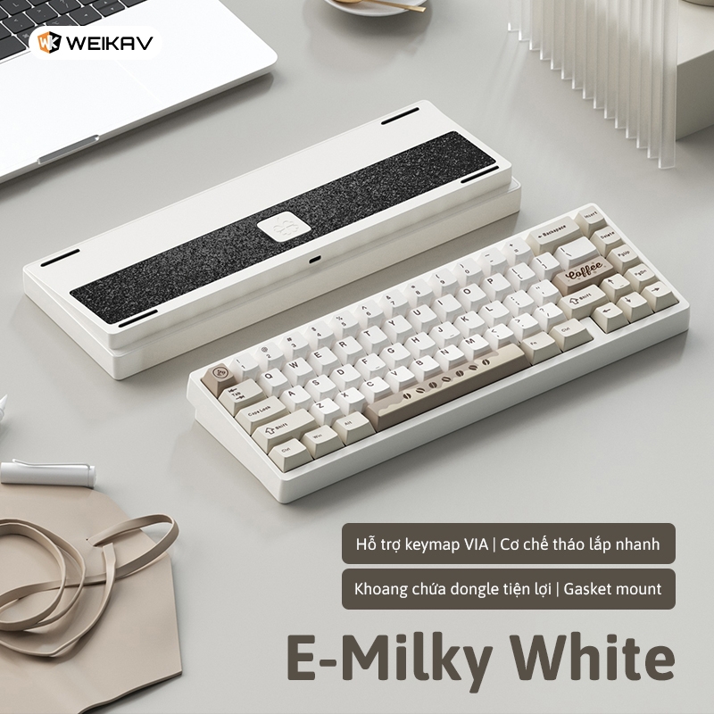 Lucky65 V2 - Kit bàn phím cơ nhôm CNC 3 mode