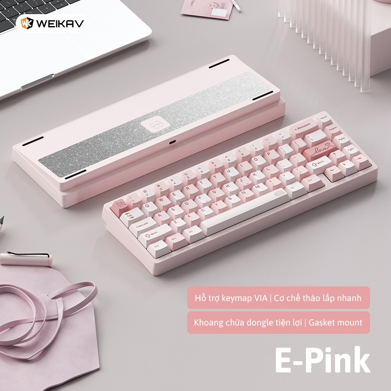 Lucky65 V2 - Kit bàn phím cơ nhôm CNC 3 mode