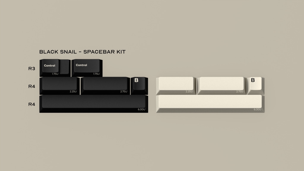 Bộ keycap GMK Black Snail (Cherry Profile / ABS Double-shot)