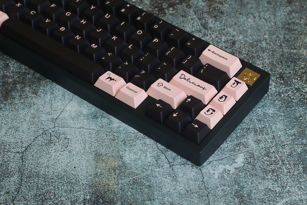 Bộ keycap JKDK Black Pink Magic Cat (Cherry / PBT Dyesub)