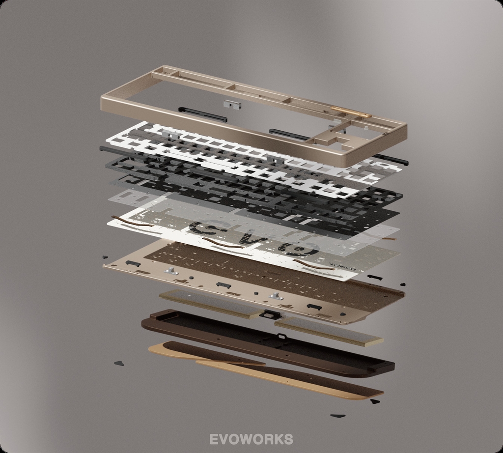 Evo80 - Bàn phím cơ nhôm CNC cao cấp - Kết nối 3 chế độ