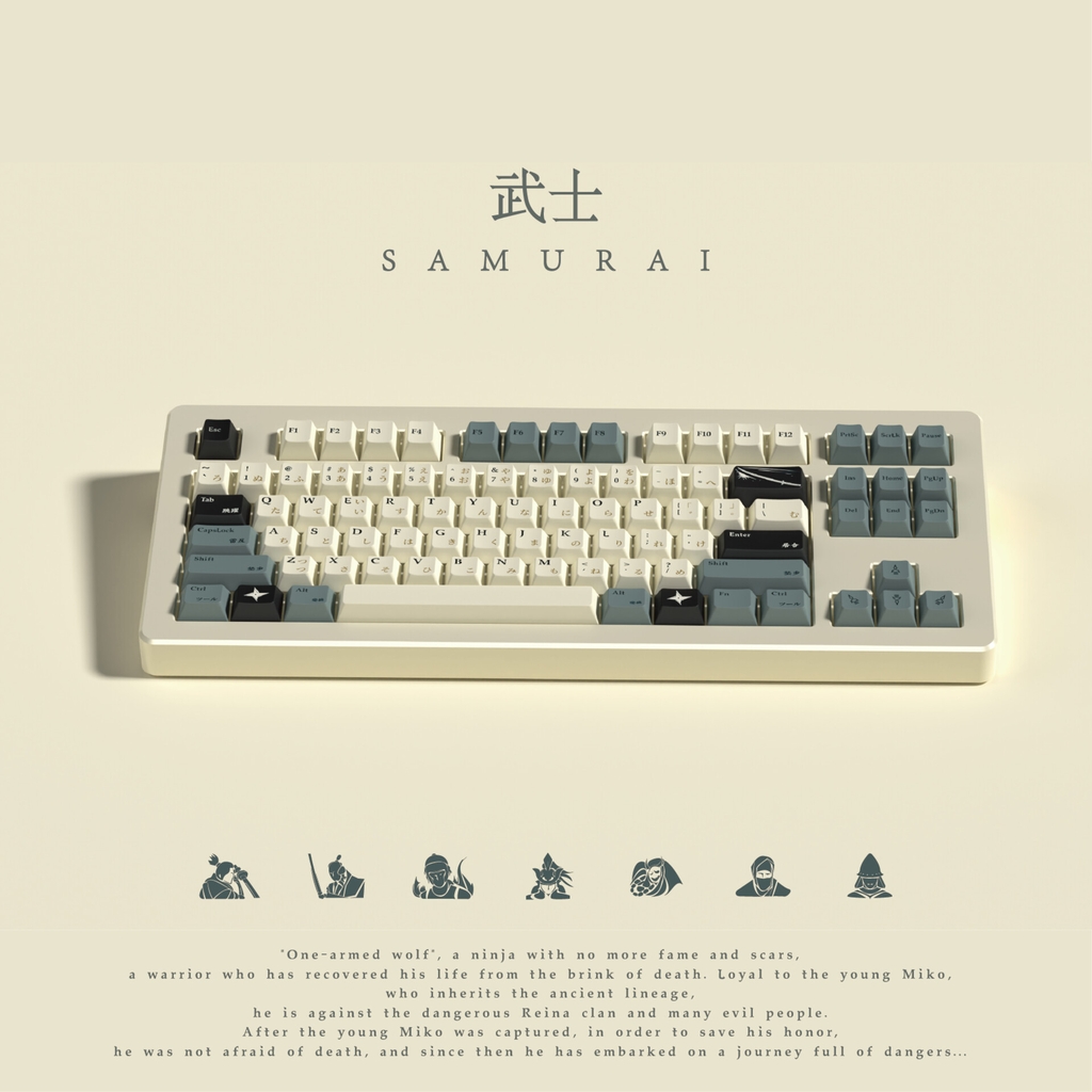 Bộ keycap Samurai (Cherry / PBT Dyesub)