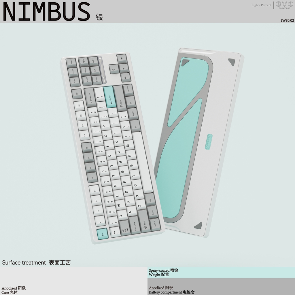 Evo80 - Bàn phím cơ nhôm CNC cao cấp - Kết nối 3 chế độ