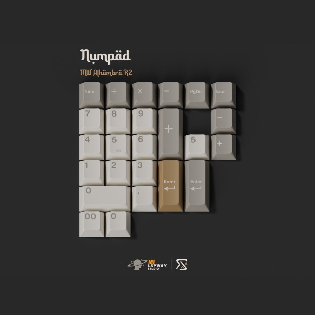 Bộ keycap MW Alhambra R2 (Cherry profile / PBT Double-shot)