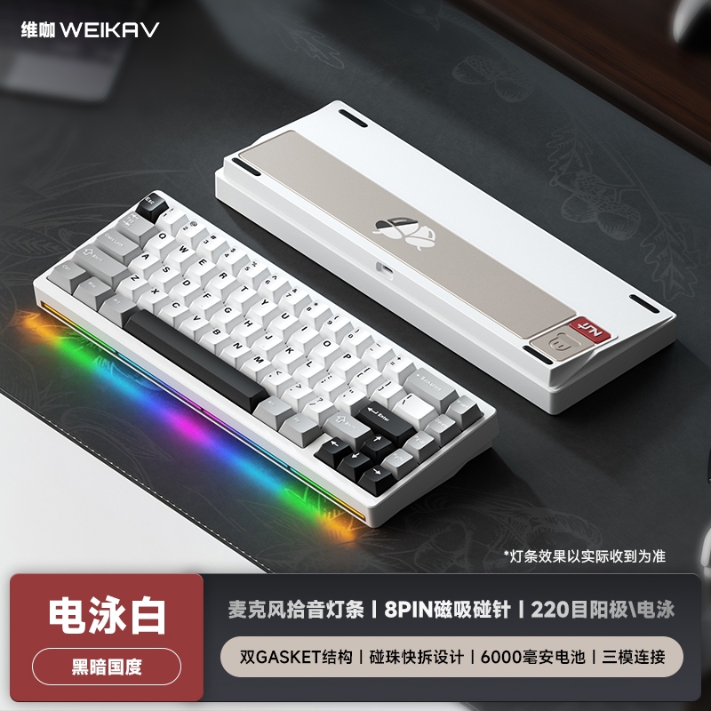 Nut65 - Kit bàn phím cơ nhôm 3 mode LED RGB