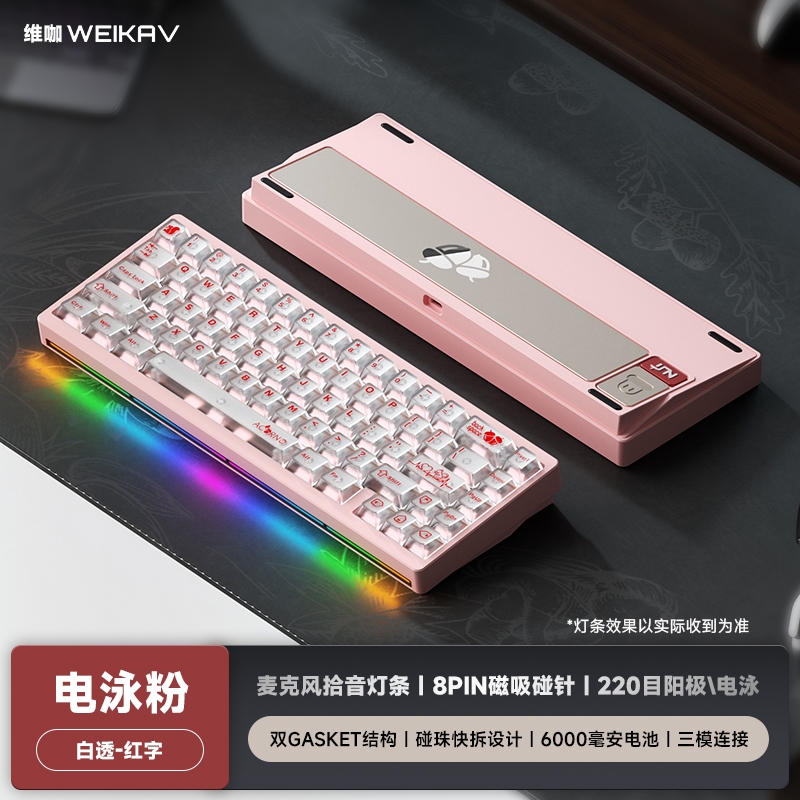 Nut65 - Kit bàn phím cơ nhôm 3 mode LED RGB