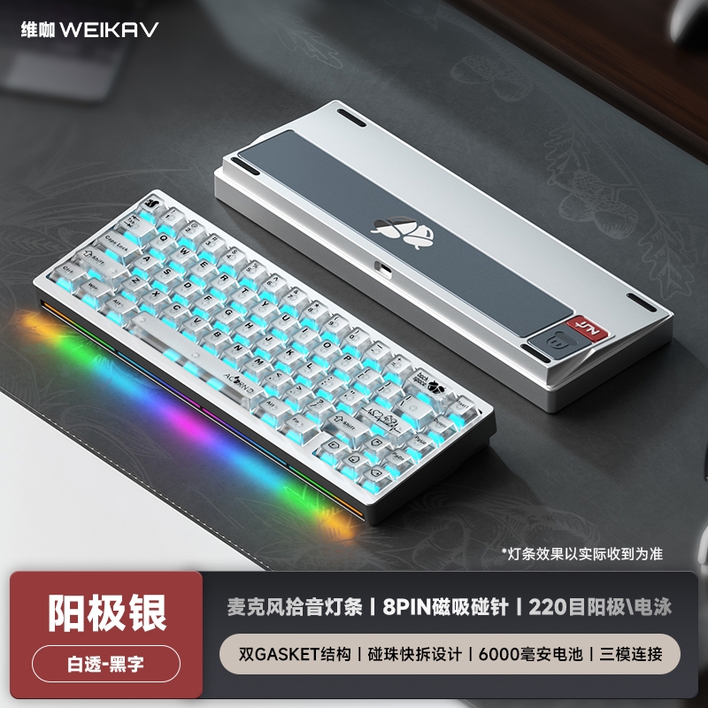 Nut65 - Kit bàn phím cơ nhôm 3 mode LED RGB