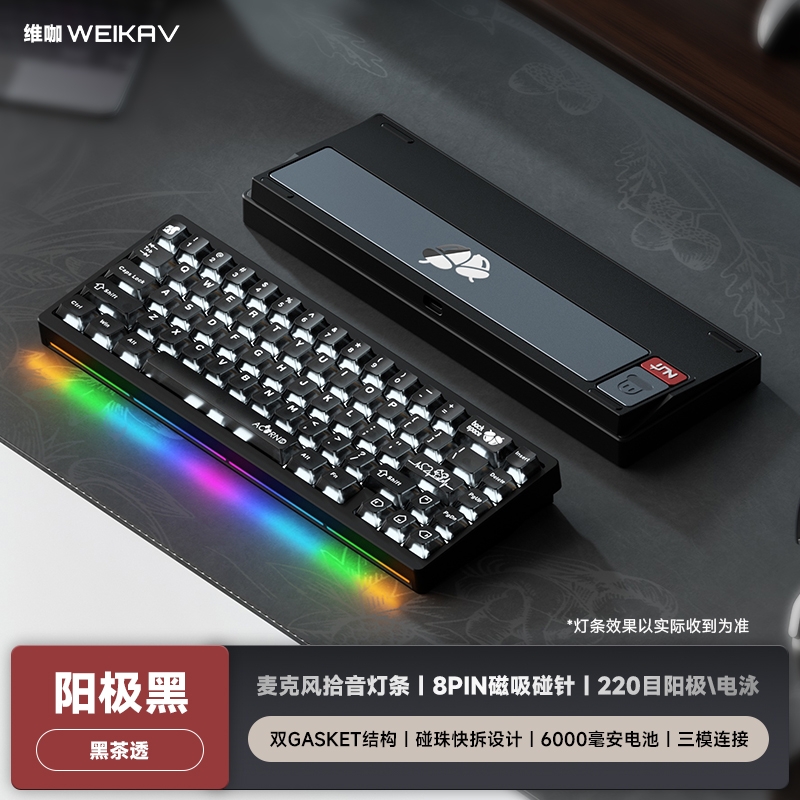 Nut65 - Kit bàn phím cơ nhôm 3 mode LED RGB