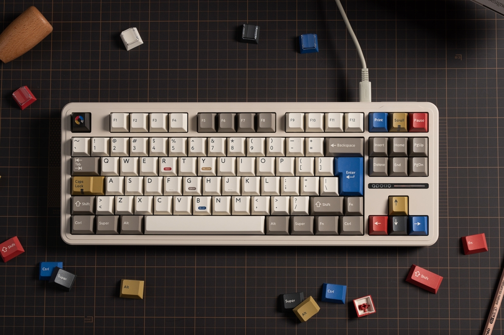 Bộ keycap PBTfans Retro 100 (Cherry / PBT)