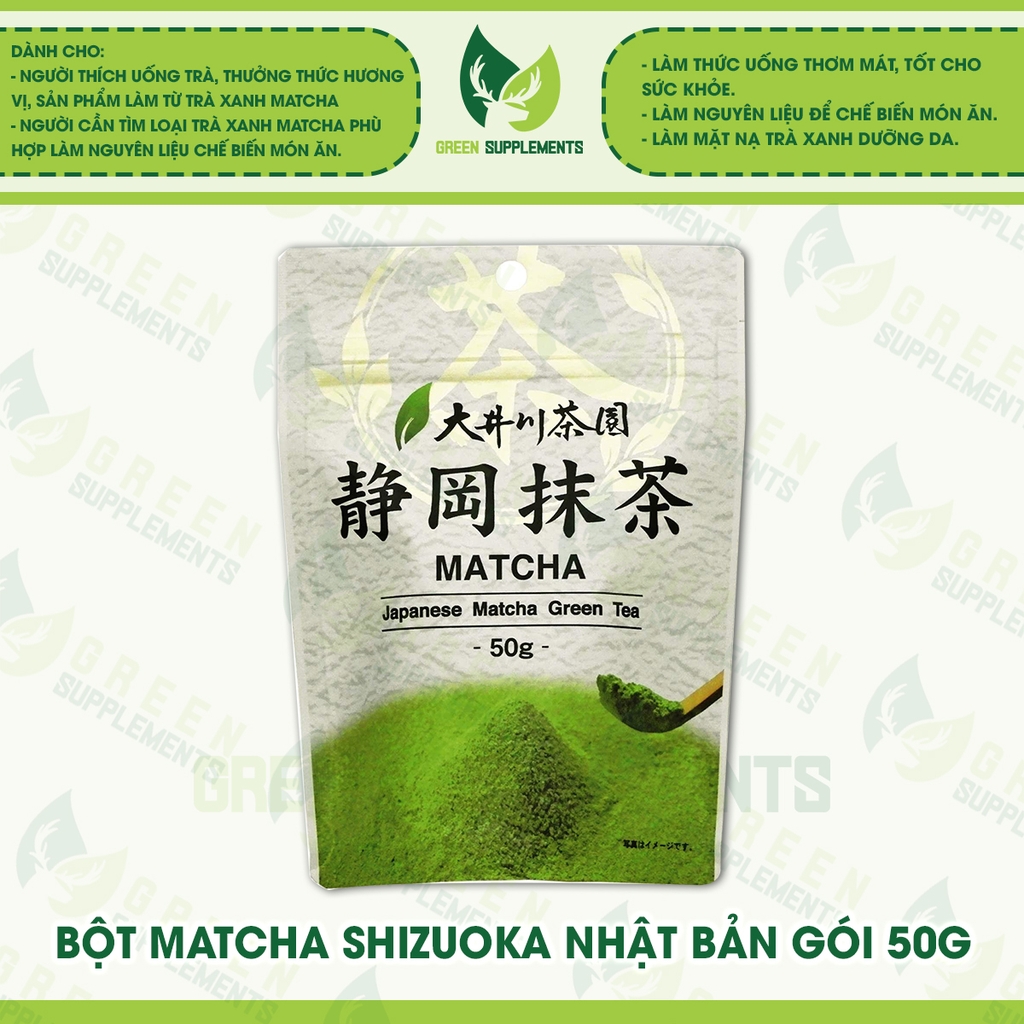 Bột Matcha Shizuoka Nhật Bản Gói 50g