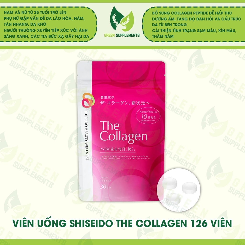 Viên Uống Shiseido The Collagen 126 Viên
