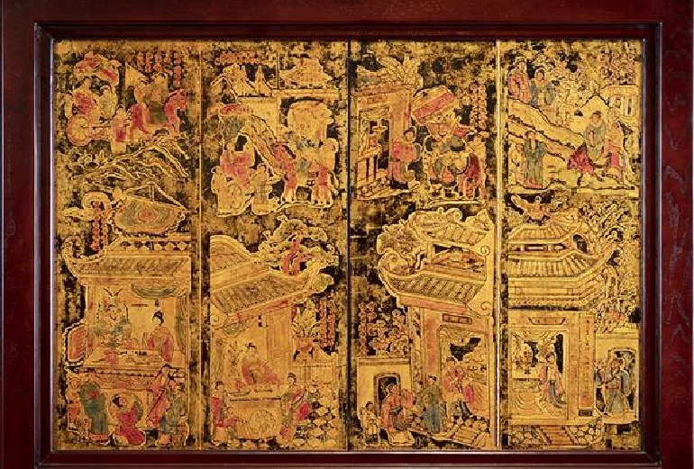 TRANH SƠN MÀI KIM VÂN KIỀU