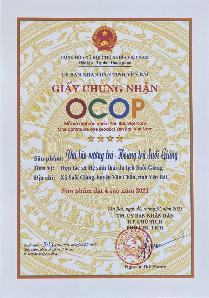 TRÀ SHAN TUYẾT CỔ THỤ - HOÀNG TRÀ 357G