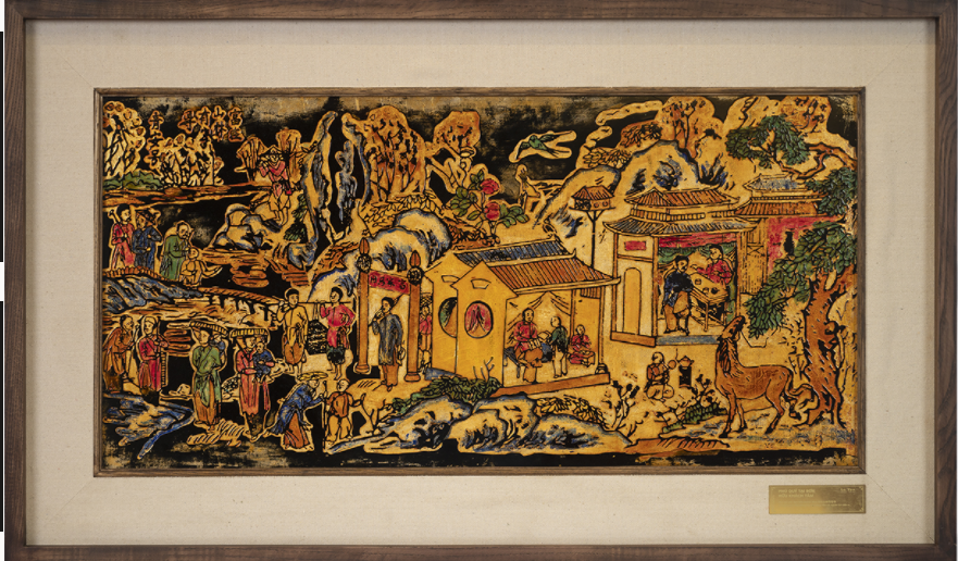 TRANH SƠN MÀI PHÚ QUÝ TẠI SƠN HỮU KHÁCH TẦM