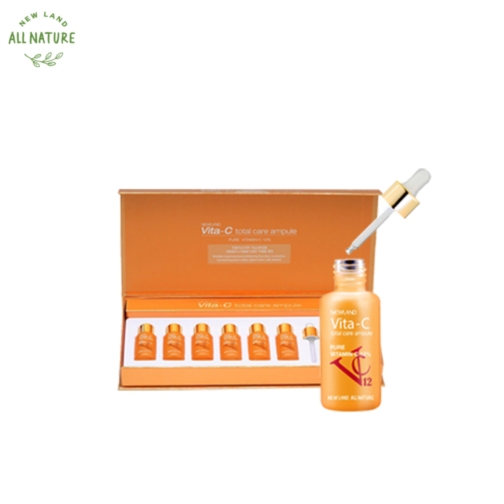 Tinh chất Vitamin C hỗ trợ dưỡng sáng, mờ thâm Newland Vita-C Total Care Ampule (6 lọ)