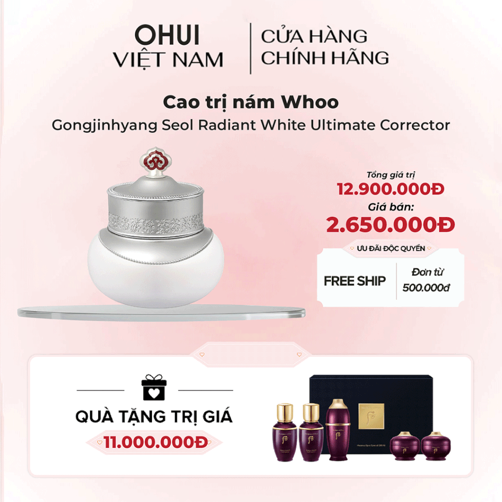 Cao trị nám Whoo Gongjinhyang Seol Radiant White Ultimate Corrector
