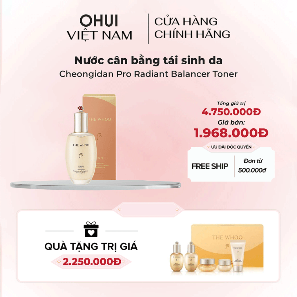 Nước cân bằng tái sinh da Cheongidan Pro Radiant Balancer Toner