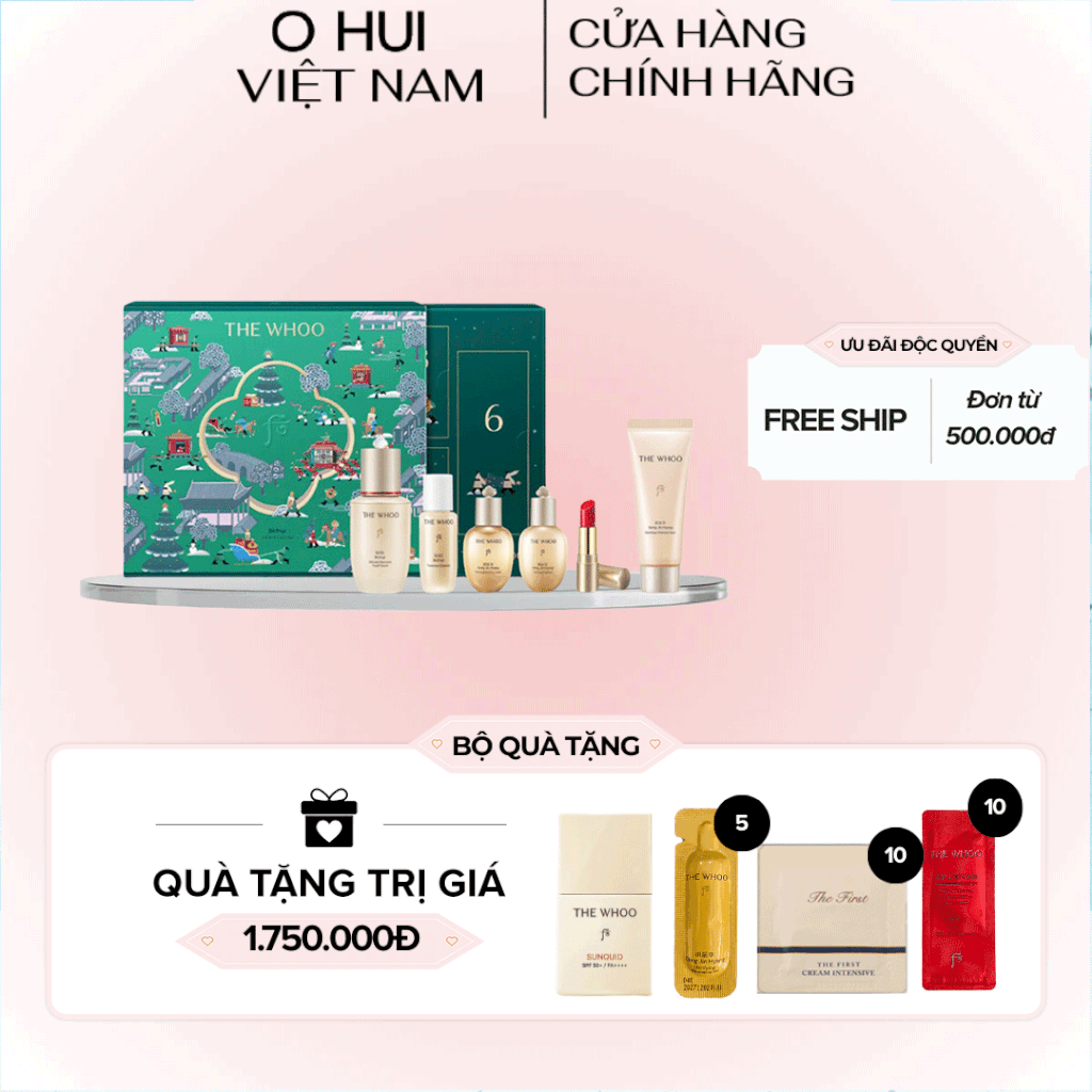 Bộ Tinh chất Trẻ Hóa Whoo Bichup Ultimate Recovery Youth Serum Advent Calendar