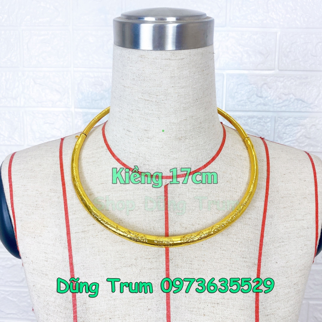 Kiềng vàng hầu Thánh đủ kích thước, kiềng cổ hầu đồng
