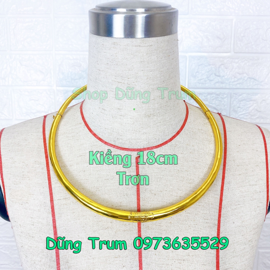 Kiềng vàng hầu Thánh đủ kích thước, kiềng cổ hầu đồng