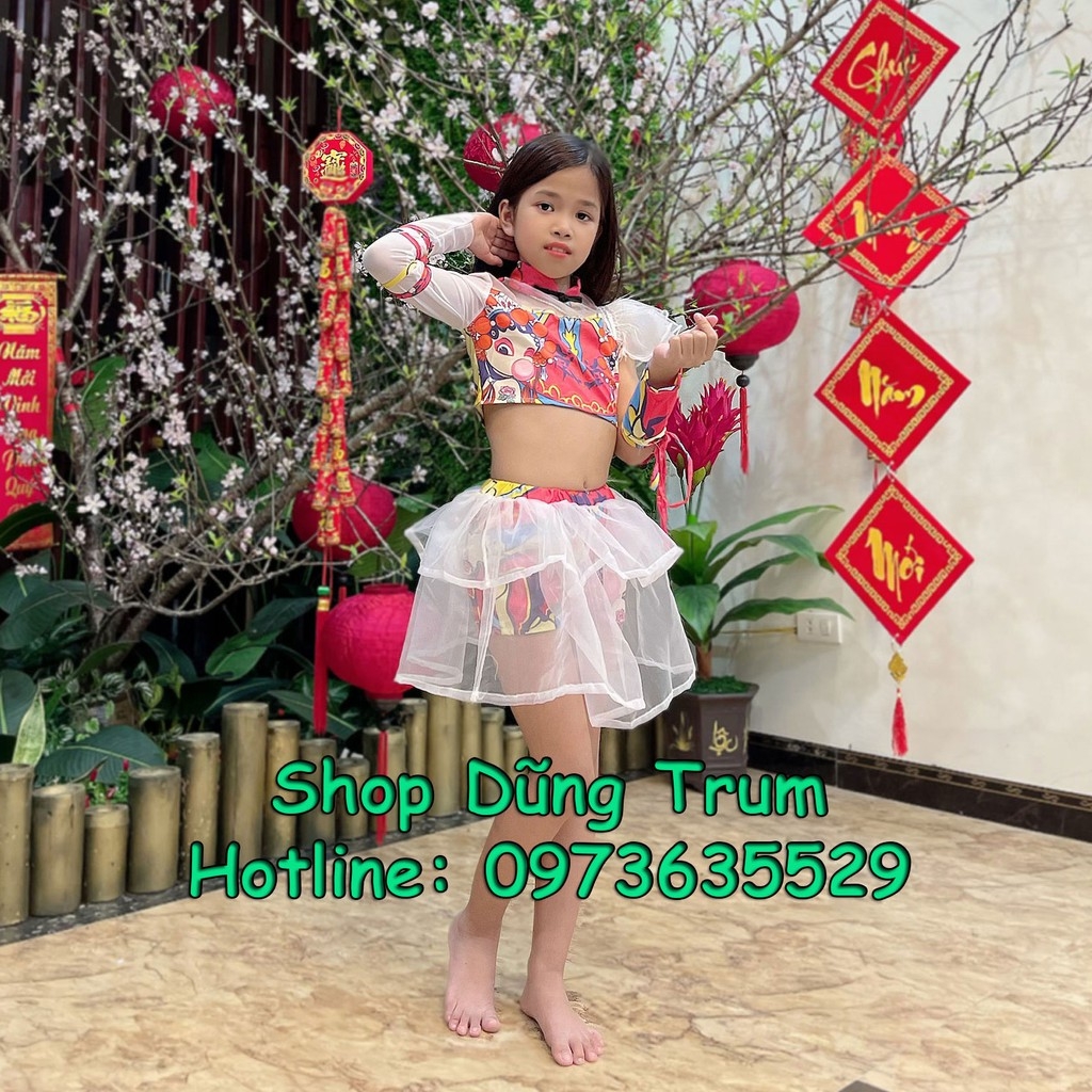 Trang phục nhảy hiện đại cho bé, đồng phục nhảy Aerobic