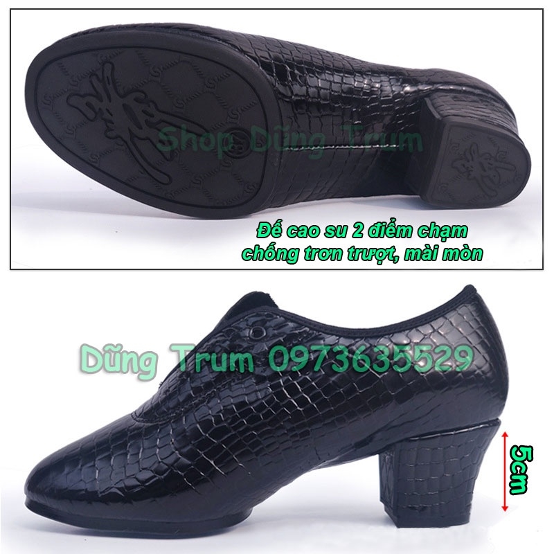 GIÀY KHIÊU VŨ OXFORD CAO CẤP HỌA TIẾT VÂN ĐÁ 5CM NHẢY DANCESPORTS SIÊU ĐẸP KV27