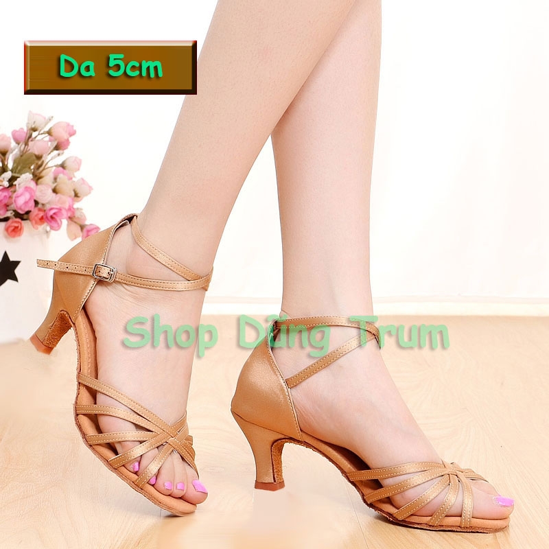 Giày khiêu vũ Dance Sport người lớn, giày nhảy cao gót Latin hiện đại
