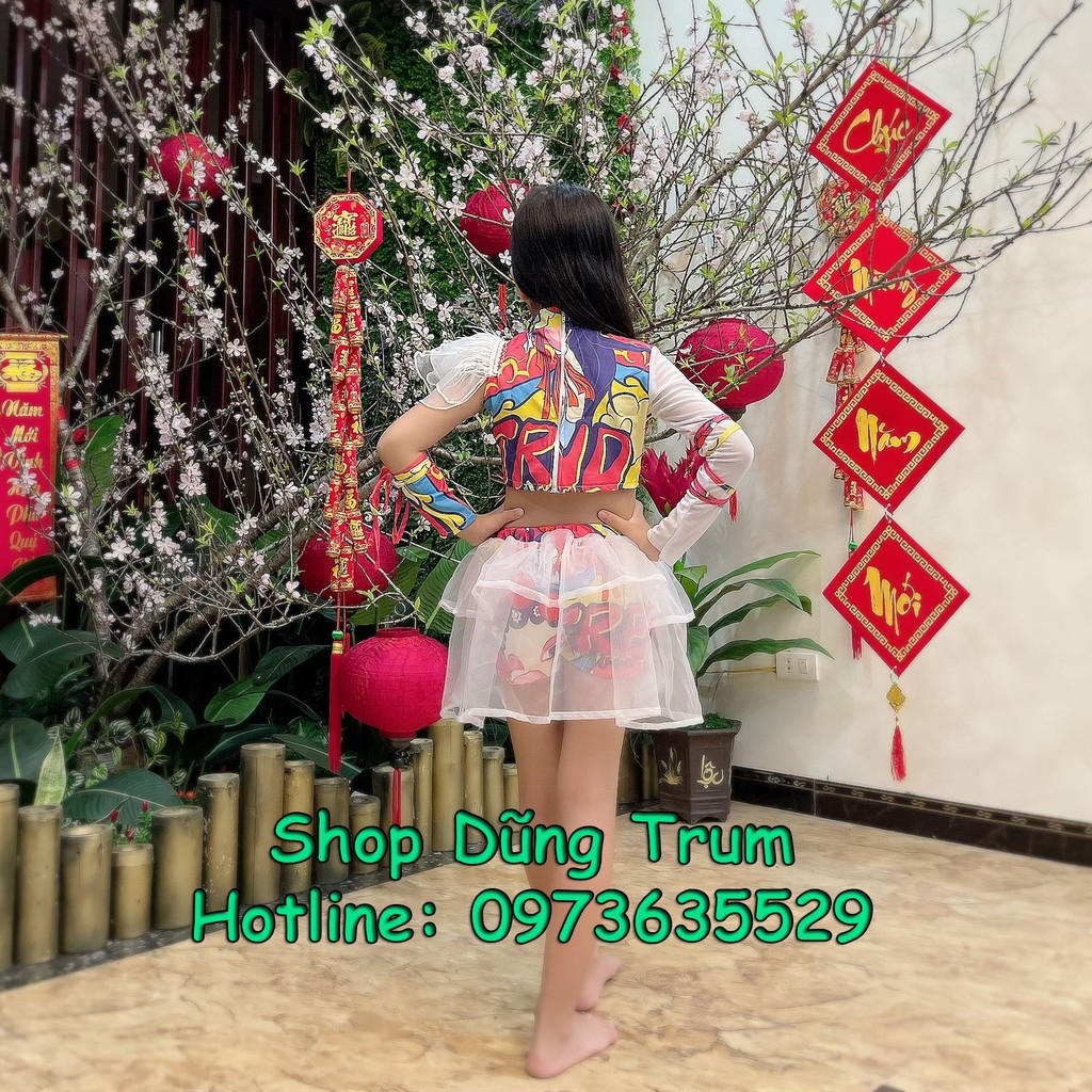 Trang phục nhảy hiện đại cho bé, đồng phục nhảy Aerobic
