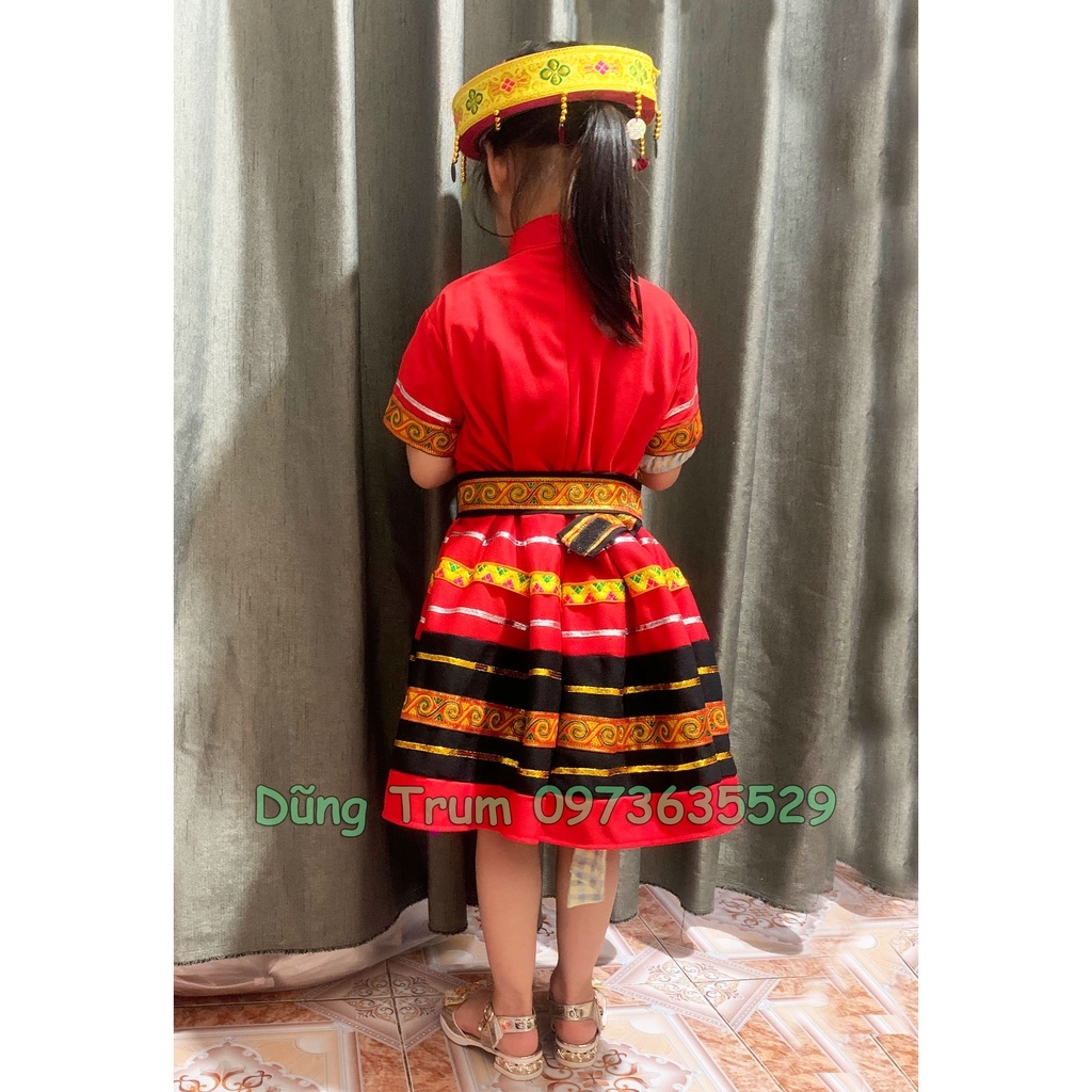 Trang phục dân tộc Mèo trẻ em kích thước mầm non tiểu học cực đẹp