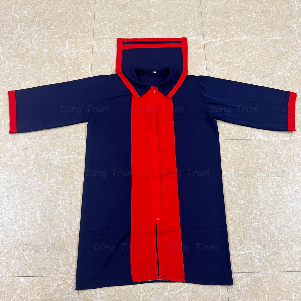 Áo Cử Nhân Cả Mũ Chất Liệu Vải Dâu Mát Đẹp Đầy Đủ Size Từ Tiểu Học Đến Người Lớn