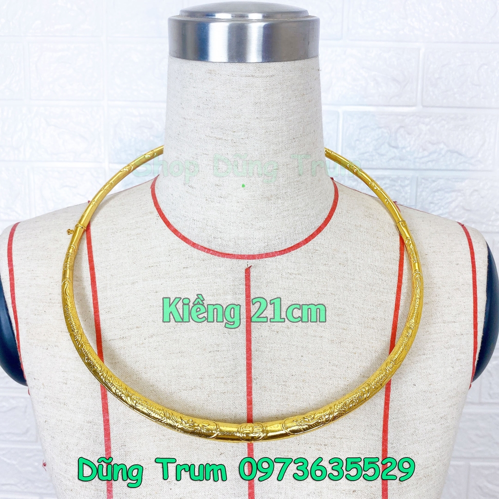 Kiềng vàng hầu Thánh đủ kích thước, kiềng cổ hầu đồng