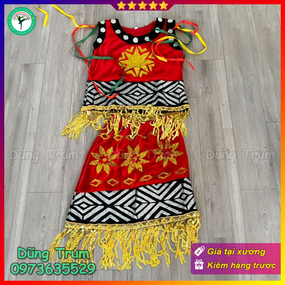 Trang phục Tây Nguyên trẻ em hóa trang dân tộc Tây Nguyên