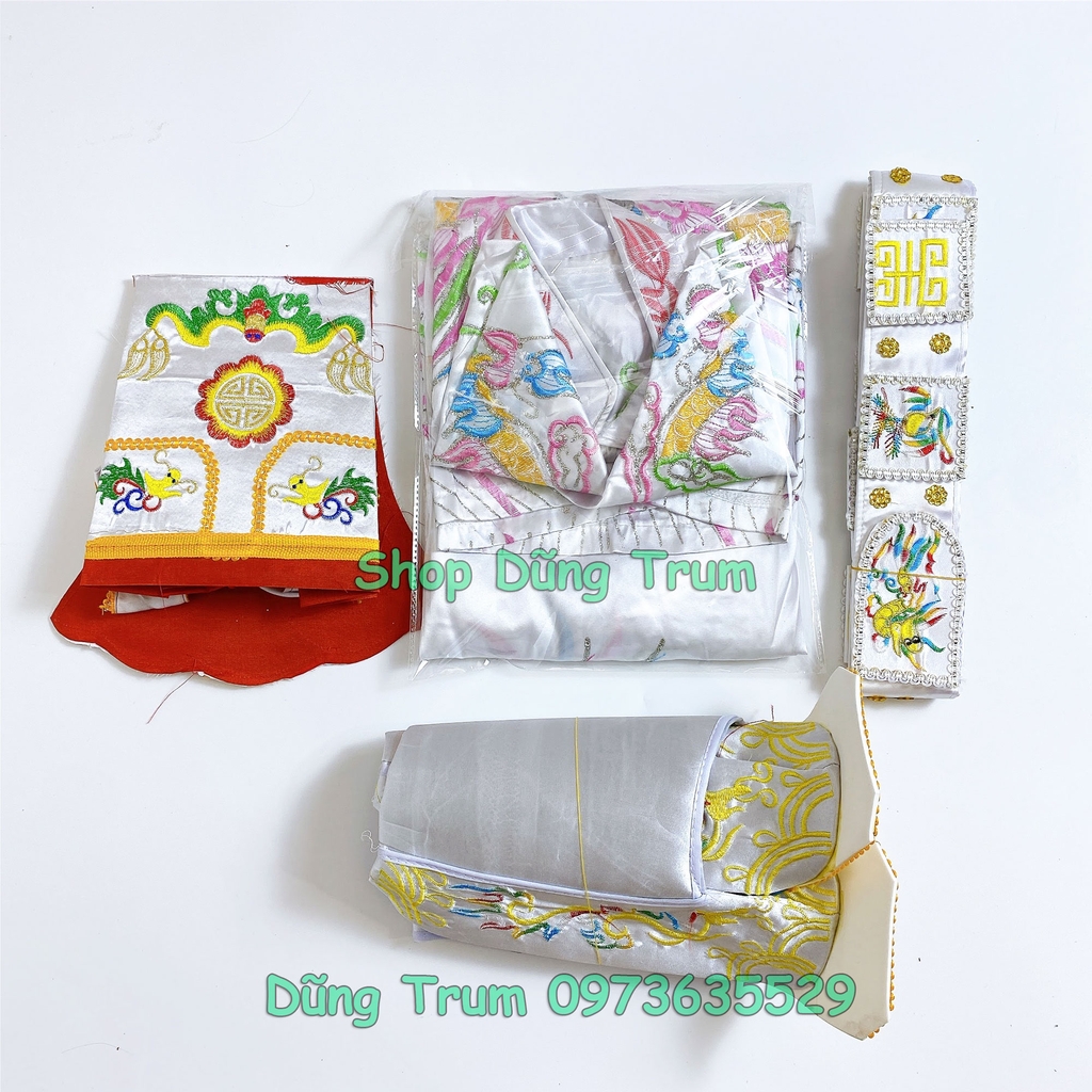 Trang phục Táo Quân vải phi bóng đầy đủ chi tiết màu sắc