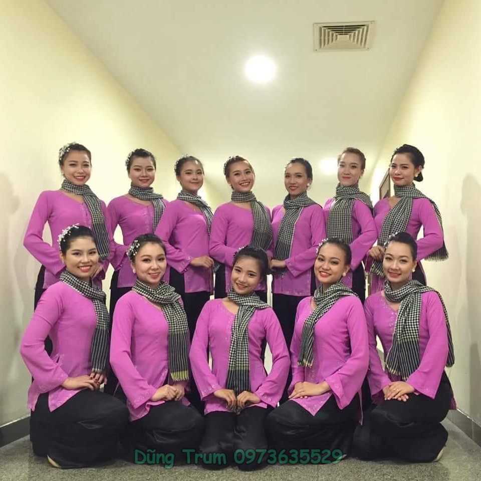 Áo bà ba Combo 10 bộ biểu diễn, bộ quần áo nông dân