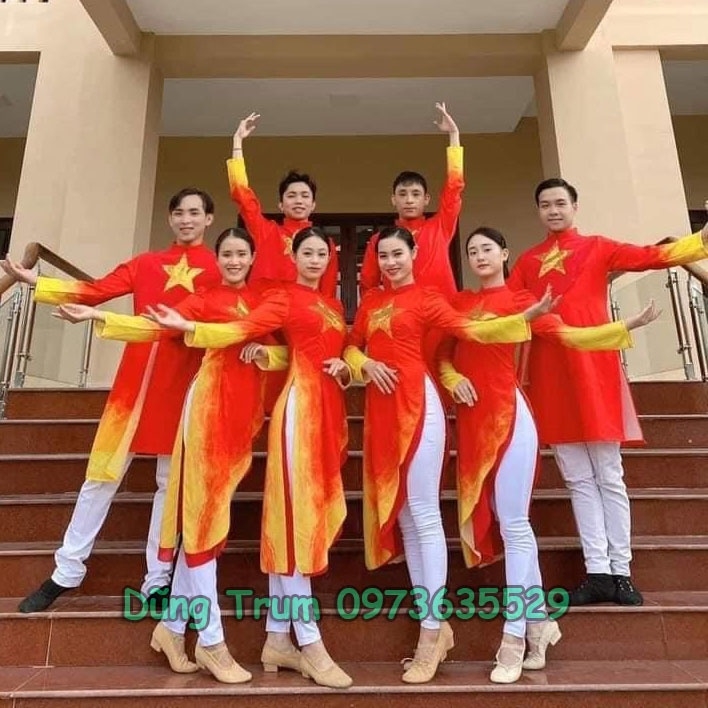 Áo dài cách tân Combo 10 bộ biểu diễn cho đoàn nhóm