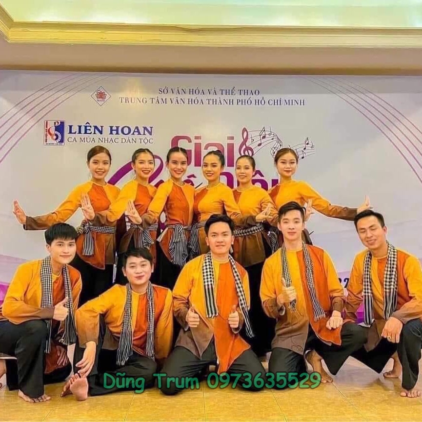 Áo bà ba Combo 10 bộ biểu diễn, bộ quần áo nông dân