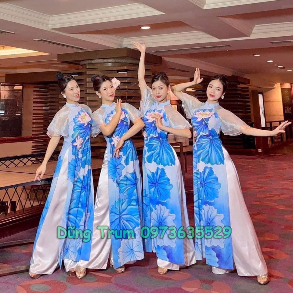 Áo dài cách tân Combo 10 bộ biểu diễn cho đoàn nhóm